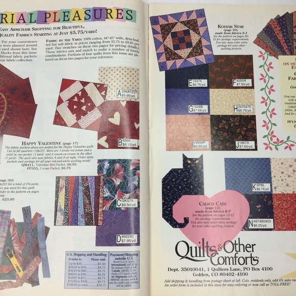 Vintage Quiltmaker Magazine Jan/Feb 1995 No 41 Valentine 7 Patterns Design Ideas - Picture 9 of 10